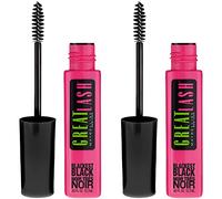 Maybelline New York Great Lash Washable Volume Mascara Dual Pack, Blackest Black, 0.86 fl oz, 2 Count