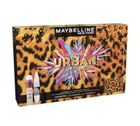 Maybelline New York Kit Make-Up Viso, Composto da Correttore Cancella Età (Fair) e Mascara Ciglia Sensazionali Intense Black, Per un Trucco Occhi Intenso e d'Impatto, Pochette Leopardata Inclusa