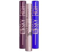 Maybelline New York Lash Sensational Sky High Mascara in nero, blu e bordeaux per ciglia lunghe, Very Black, Blue Mist, Burgundy Haze, 3 x 7, 2 ml