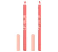 Maybelline New York Lifter Liner Matita Labbra Idratante Colore Intenso Finitura Satinata con Acido Ialuronico e Olio di Jojoba Colore 06 Line it - 2 Matite