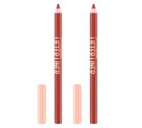 Maybelline New York Lifter Liner Matita Labbra Idratante Colore Intenso Finitura Satinata con Acido Ialuronico e Olio di Jojoba Colore 02 Let's Bounce - 2 Matite