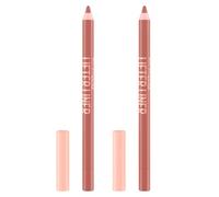 Maybelline New York Lifter Liner Matita Labbra Idratante Colore Intenso Finitura Satinata con Acido Ialuronico e Olio di Jojoba Colore 05 On it - 2 Matite