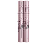 Maybelline New York Mascara Nero per Ciglia Estremamente Lunghe, Lash Sensational Sky High Mascara, Confezione Doppia, Colore Nero Very Black, 2 x 7,2 ml