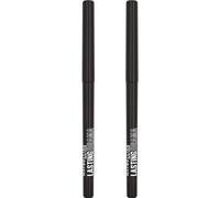 Maybelline New York, Matita Automatica, Tenuta fino a 36H ore, Waterproof, Lasting Drama, Tonalità: Black Out Drama , Confezione da 2