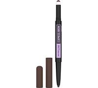 Maybelline New York Matita-Ombretto Express Brow 2-in-1, Per sopracciglia piene e naturali, Dark Brown (04)