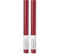 Maybelline New York Rossetto Matita SuperStay Ink Crayon, Colore Matte a Lunga Tenuta, Hustle in Heels (45), (Confezione da 2)