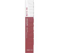 Maybelline New York Rossetto Matte SuperStay Matte Ink, Tinta Labbra a Lunga Tenuta, Colore Intenso e Vibrante, No Transfer, Solois (140), 5 ml