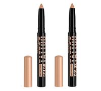 Maybelline New York Stick Multiuso Color Tattoo Eye Stix Tonalità I am Authentic 3in1 Ombretto Matita Primer Lunga Tenuta 24h Texture Cremosa Facilmente Sfumabile per Sguardo Intenso - 2 Stick