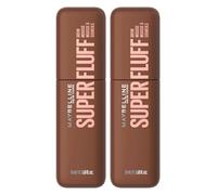 Maybelline New York Superfluff Gel Sopracciglia Piene Soffici Modellate e Morbide Formula in Mousse Texture Leggera e Non Appiccicosa Colore 257 Medium Brown - 2 Flaconi da 5ml