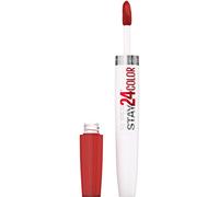 Maybelline New York SuperStay 24 - Rossetto liquido a 2 livelli e balsamo per labbra, resistente agli urti, finitura satinata, sogno bronzato, 1 pezzo (1 pezzo)