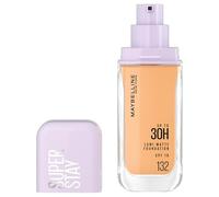 MAYBELLINE NEW YORK - Superstay 30H Lumi-Matte - Fondotinta liquida - Finitura opaca luminosa - Ultraleggero e resistente - Lunga tenuta - Arricchito con aminoacidi - Tutti i tipi di pelle - tinta 132