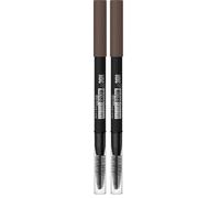 Maybelline New York Tattoo Brow 36H, Matita per sopracciglia temperabile, Risultato definito e naturale fino a 36 ore, Deep Brown (07) (Confezione da 2)
