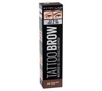 Maybelline New York, Tattoo Brow - Gel per sopracciglia impermeabile, n. 04, marrone medio, 5 ml