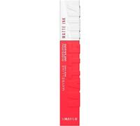 Maybelline New York Tinta Labbra a Lunga Durata, Effetto Matte e Colore Intenso, Tenuta fino a 16 Ore, No Transfer e Senza Sbavature, SuperStay Matte Ink, Tonalità: Heroine (25), 5 ml