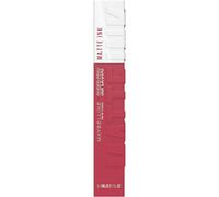 Maybelline New York Tinta Labbra a Lunga Durata, Effetto Matte e Colore Intenso, Tenuta fino a 16 Ore, No Transfer e Senza Sbavature, SuperStay Matte Ink, Tonalità: Savant (155), 5 ml