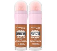 Maybelline Perfezionatore illuminante 4-in-1, base/correttore/BB Cream, fondotinta Instant Glow Perfector 4-in-1, tonalità: Medium Deep (03), 20 ml. (Confezione da 2)