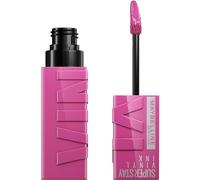 Maybelline Rossetto liquido, effetto vinile lucido, lunga tenuta, SuperStay Vinyl Ink Pink - Tonalità Edgy (165)