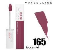 Maybelline New York Tinta Labbra a Lunga Durata, Effetto Matte e Colore Intenso, Tenuta fino a 16 Ore, No Transfer e Senza Sbavature, SuperStay Matte Ink, Tonalità: Successful (165), 5 ml
