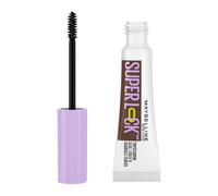 Maybelline Super Lock Brow Glue Gel per sopracciglia, Deep Brown