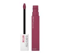 Maybelline New York Rossetto Matte SuperStay Matte Ink, Tinta Labbra a Lunga Tenuta, Colore Intenso e Vibrante, No Transfer, Savant (155), 5 ml