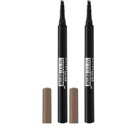 Maybelline Tattoo Brow Micro Eyebrow Microblading Penna per sopracciglia Tinta, marrone scuro, la confezione può variare (Confezione da 2)