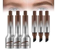 Maybelucky - Pennello per sopracciglia, angolato e pennello angolato e matita per sopracciglia, matita per sopracciglia naturale, anti-sbavature, portatile, impermeabile, opaco, kit (ESPRESSO)