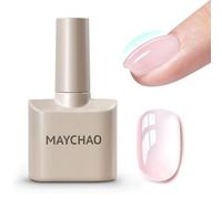 MAYCHAO Gel costruttore per unghie rosa trasparente da 17,8 cm, 15 ml, gel per ricostruzione UV/LED, gel per ricostruzione unghie in un flacone per la riparazione delle unghie, rinforza il gel duro