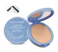 Maycheer Face Powder, Maycheer Setting Lasting Waterproof Oil Absorbing Pressed Powder Compact for Face (05 SOFT HONEY)