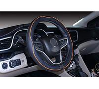 Mayco Bell Coprivolante di grandi dimensioni antiscivolo, sicuro, morbido, traspirante, resistente, con copertura completa, comoda impugnatura in pelle in microfibra (39,4-40,6 cm, nero arancione)