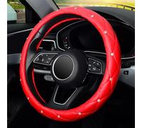 Mayco Bell Coprivolante per Donna Diamond, coprivolante in Pelle Bling Bling per Auto Universale 15 Pollici con Diamante di Cristallo