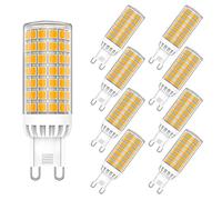 MAYCOLOR G9 LED Lampadine 9W Equivalenti 75W, 750 LM, Bianca Calda 3000K G9 Risparmio Energetico Lampadine per Plafoniera da Soffitto Lampadario Non Dimmerabile 8 Pezzi