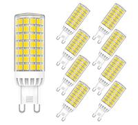 MAYCOLOR G9 LED Lampadine 9W Equivalenti 75W, 750 LM, Bianca Fredda 6000K G9 Risparmio Energetico Lampadine per Plafoniera da Soffitto Lampadario Non Dimmerabile 8 Pezzi