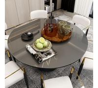 Mayda - Pellicola rotonda per tavolo trasparente, spessore 2 mm, in PVC trasparente con bordi arrotondati, tovaglia su misura o disponibile in diverse misure (diametro 100 cm)