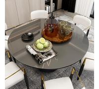 Mayda - Pellicola rotonda per tavolo trasparente, spessore 2 mm, in PVC trasparente con bordi arrotondati, tovaglia su misura o disponibile in diverse misure (diametro 80 cm)