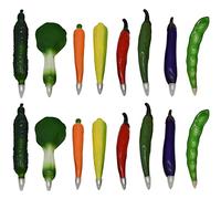 Maydahui 24 penne a sfera a forma di verdure artificiali mais pepe rosso carota melanzane cetriolo pepe verde cavolo cinese fagiolo renale inchiostro nero per donna casalinga