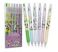 Maydahui 30 penne Kawaii a forma di panda, retrattili, con inchiostro nero, impugnatura comoda, per scuola, casa, ufficio, feste, sacchetti regalo