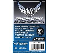 Mayday Games - Confezione da 50 buste per gioco di carte Mini Euro, 45 x 68 mm