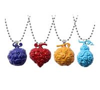 MayDee 4 Collana OP, Ciondolo Devil Fruit, Anime Ace Luffy Accessori Cosplay Uomo Oggetti di Scena