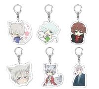 MayDee 6 Portachiavi Kamisama Kiss Anime Kamisama Kiss Acrilico Portachiavi Libro Borsa Auto Ciondolo Chiave Regalo per I Fan, Anime Figure Tomoe Accessori