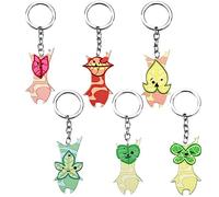 MayDee 6 Portachiavi Zeld Breath of The Wild Yahaha Zeld Korogu Metallo Portachiavi Borsa Auto Chiave Accessori Korok