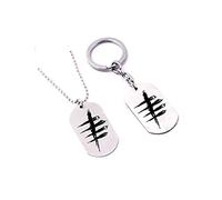 MayDee Dead Daylight Collana Argento Cane Ciondolo Ciondolo Regalo Uomini Donne Gioco Collare Accessori, 5x3cm, Metallo