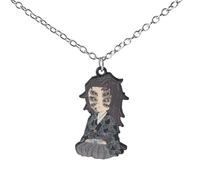 MayDee Kimetsu No Yaiba Demone Killer Collana Swordsmith Village Metallo Pendente Ghost Slayer Tokitou Mitsuri Figure Cosplay (A)