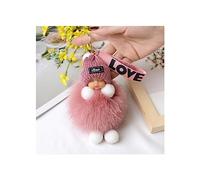 MayDONG - Portachiavi in peluche con ciondolo a forma di piccolo ciondolo a forma di zainetto per borse e borse, in morbida pelliccia regalo per ragazzi e ragazze