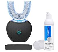 Mayeec 360 - Spazzolino Automatico a Ultrasuoni e 360°, Elettrico per Sbiancamento Denti, Sonico con Timer e Ricarica Wireless per Adulti (Nero)