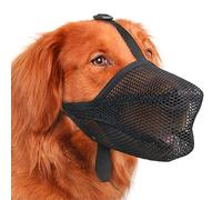 Mayerzon Museruola per cani, in morbida rete, brevettata, per cani di | Per cani di taglia media e grande: per mordere, leccare, masticare, camminare e addestramento; permette di saltare e bere