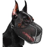 Mayerzon Museruola per cani, in rete brevettata, con spazio per ansimare per cani di taglia grande, media e piccola, morbida protezione per la bocca per evitare di mordere, per toelettatura veterinari