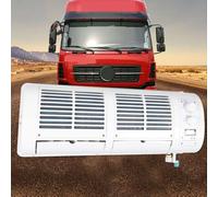 MAYFABD Condizionatore d'Aria Universale per Auto Climatizzatore Ventilatore A 3 velocità per Auto Caravan Camion Montato A Parete Display LCD Regolazione Manuale Kit Evaporatore,24v