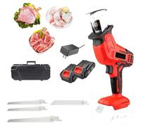 MAYFABD Tagliaossa per Carne Segaossa Elettrica Sega da Macellaio per Uso Commerciale E Domestico Sega Alternativa per Carne per Costolette Zampotto di Maiale Costolette di Agnello,2battery