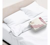 Mayfair Linen Hotel Collection - Set di lenzuola in cotone egiziano 800 fili, per letto king size, colore: bianco