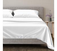 Mayfair Linen Set di lenzuola in 100% cotone egiziano, set di lenzuola per letto king size, 600 fili, in rasatello per una sensazione morbida e setosa, per materassi fino a 45,7 cm di profondità